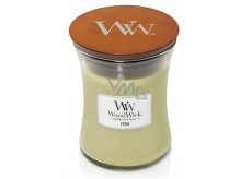 WoodWick Fern - Fern scented candle with wooden wick and glass lid large 609.5 g