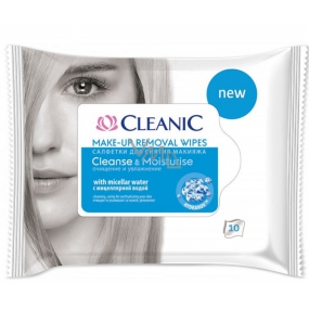 Cleanic Cleanse & Moisturise moisturizing make-up wipes 10 pieces