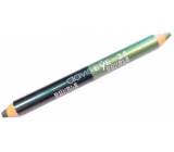 Princessa Davis Eye Double Color eyeshadow in pencil 025 Light green with glitter - dark green with glitter 6 g