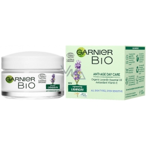 Garnier Bio Graceful Lavandin Organic Lavender Oil and Vitamin E Anti-Wrinkle Day Cream for All Skin Types 50 ml
