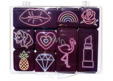 Albi Set of epoxy magnets Neons 9 pieces 9.2 cm x 6.6 cm x 1 cm