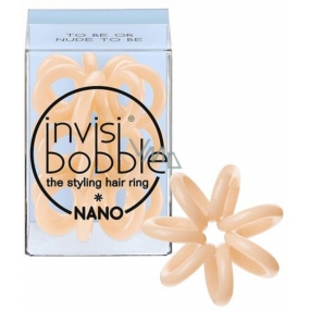 Invisibobble Nano To Be Or Nude To Be Spiral 3-piece body hair band