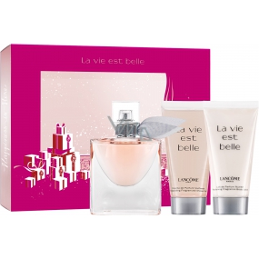 Lancome La Vie Est Belle perfumed water for women 30 ml + shower gel 50 ml + body lotion 50 ml, gift set