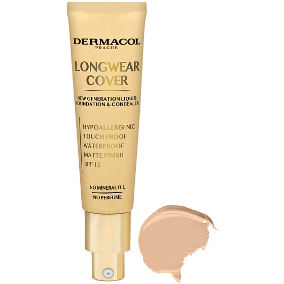 Dermacol Longwear Cover long-lasting make-up 01 Porcelain 30 ml