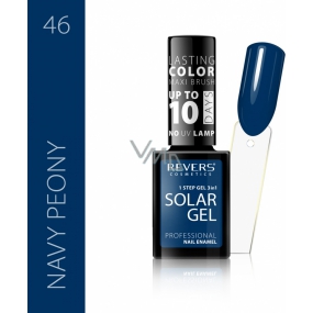 Revers Solar Gel gel nail polish 46 Navy Peony 12 ml