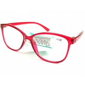 Berkeley Reading glasses +1.0 plastic red 1 piece MC2191