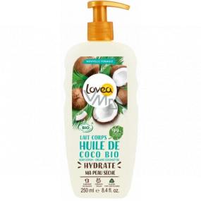 Lovea Bio Coconut Oil Moisturizing Body Lotion For Dry Skin Dispenser 250 ml