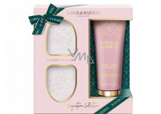 Baylis & Harding Jojoba, Vanilla & Almond oil foot milk 125 ml + socks 1 pair, cosmetic set for women