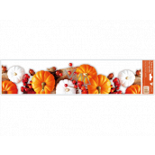Window film without adhesive stripes pumpkin 64 x 15 cm