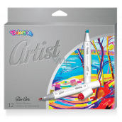 Colorino Artist sketch markers double-sided, brush and cut tip 12 rich colours