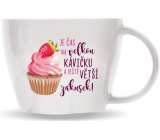 Nekupto XXL cups large mug It's time for a big coffee 700 ml