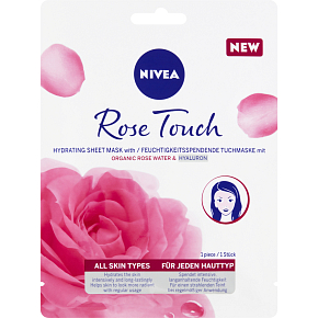 Nivea Rose Touch 10-Minute Hydrating Fabric Mask 1 pc