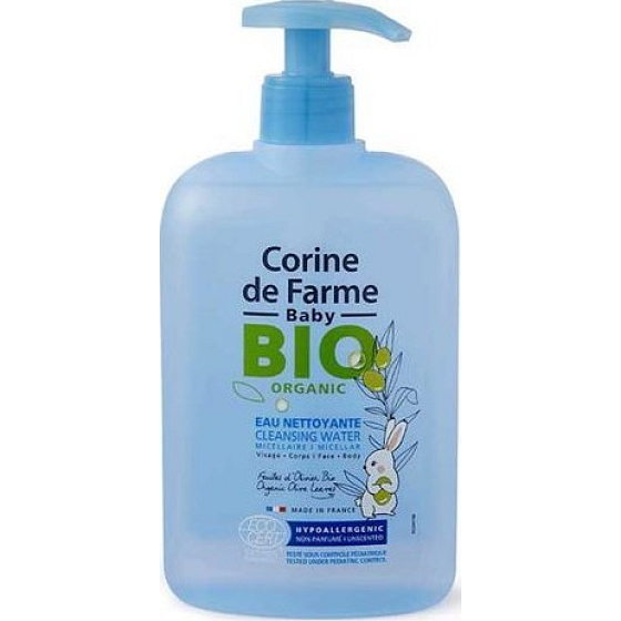 Corine de Farme Baby Bio Organic Cleansing Micellar Water for Children Dispenser 500 ml