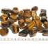Tiger Eye Hmatka Tumbled natural stone approx. 4 cm 1 piece, stone of the sun and earth, brings luck and wealth