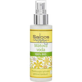 Saloos Peppermint Water 100% Organic stimulating natural skin tonic for oily and combination skin 100 ml