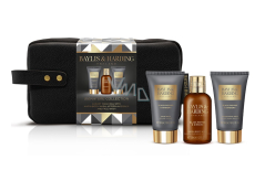 Baylis & Harding Black pepper and ginseng hair wash and shampoo 100 ml + face wash 50 ml + after shave balm 50 ml + cosmetic bag, cosmetic set for men