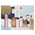 Grace Cole Orange & Ylang Ylang shower gel 50 ml + body cream 50 ml + hand and nail cream 50 ml + bath salt 60 g + washcloth, cosmetic set for women