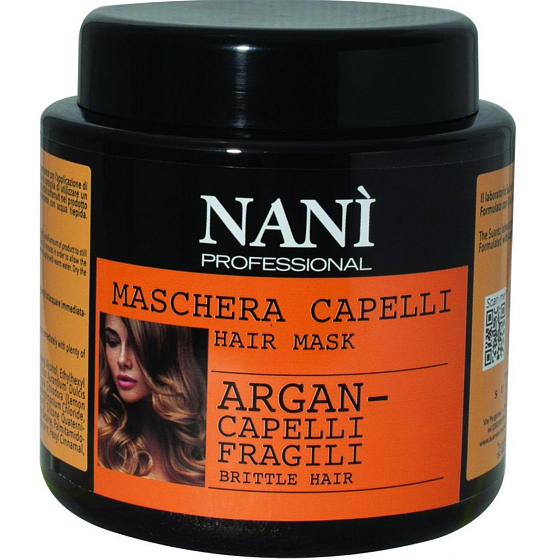Naní Professional Milano Argan hair mask for colored and damaged hair 500 ml
