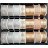 Nekupto Christmas fabric ribbon Natural gold stars 25 mm x 2,5 m