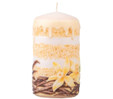 Emocio Vanilla - Vanilla scented candle cylinder 60 x 110 mm