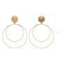 Ditipo Decoration hinge circle metal gold set 20 cm and 28 cm 2 pieces
