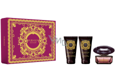 Versace Crystal Noir eau de toilette 50 ml + body lotion 50 ml + shower gel 50 ml, gift set for women