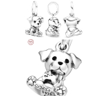 Charm Sterling silver 925 Dog, Labrador puppy, animal bracelet pendant