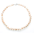 Pearl apricot river irregular necklace natural, 47 cm, symbol of femininity, brings admiration