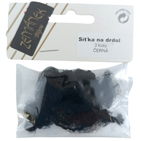 Zemánek Hair Net Black 3 Pieces