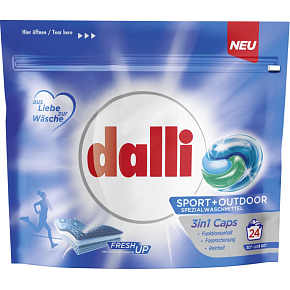 Dalli Washing Tablets Sport & Outdoor 3in1, 24 pcs
