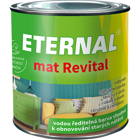 Eternal mat Revital color for renewing old coatings, RAL 1028 Melon Yellow, 350 g