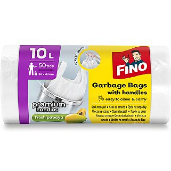 Fino trash bags with handles, 10 L