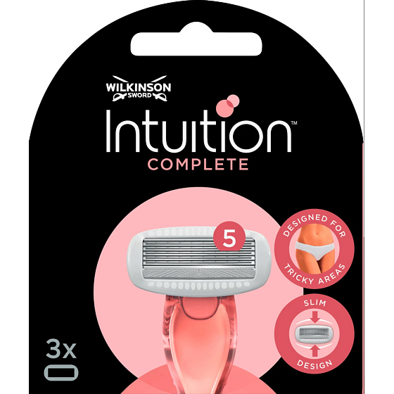 Wilkinson Sword Intuition Complete replacement heads, 3 pcs