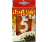 Happy light Cake candle number 5 in a box