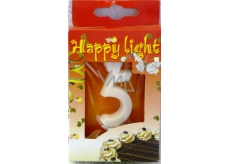 Happy light Cake candle number 5 in a box
