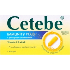 Cetebe Immunity plus Vitamin C + Zinc 30 tablets
