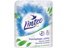 Linteo Strong & Absorbent paper kitchen towels with print 2 layers, 10 m, 2 pieces