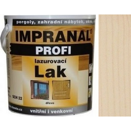 Impranal Profi thick-layer varnish for wooden surfaces in exteriors, interiors SCH 22 Clear with UV filter 2.5 l