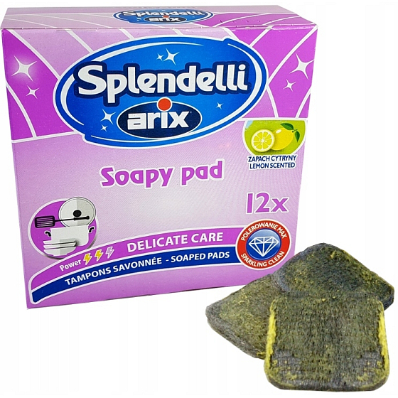 Arix Wire-Infused Pads, Lemon Scent 12 Pieces