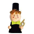Chimney sweep figurine standing 14 cm