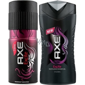 Ax Excite deodorant spray for men 150 ml + shower gel 250 ml, cosmetic set