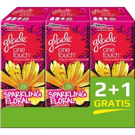 Glade One Touch Sparkling Floral mini spray refill 3 x 10 ml