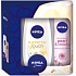 Nivea Pearl antiperspirant spray 150 ml + Supreme Touch shower gel 250 ml + cream 30 ml cosmetic set for women