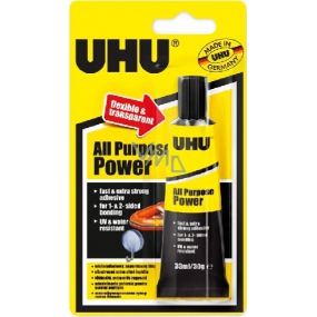 Uhu All Purpose Power Clear universal waterproof contact adhesive 33 ml