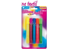 Glitrové lepidlo na textil duhové 5 x 10,5 ml