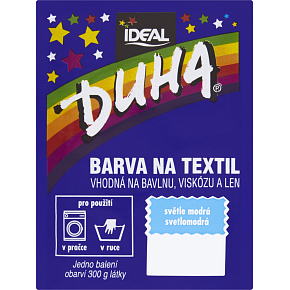 Ideal Rainbow Light Blue, fabric dye for cotton, viscose and linen, for 300 g of fabric, 15 g