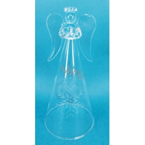 Glass angel for standing 16 cm
