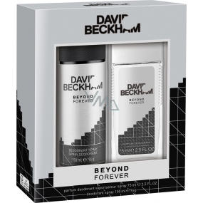 David Beckham Beyond Forever perfumed deodorant glass for men 75 ml + deodorant spray 150 ml, cosmetic set