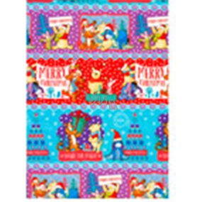 Ditipo Gift wrapping paper 70 x 200 cm Christmas Disney Winnie the Pooh colored