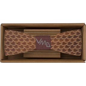 Bohemia Gifts Wooden bow tie Wool 12.5 cm